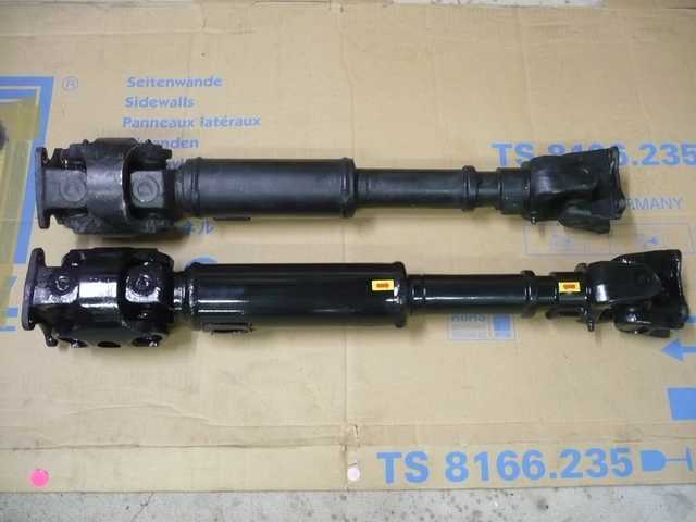 New lengthened front propshaft vs original.JPG