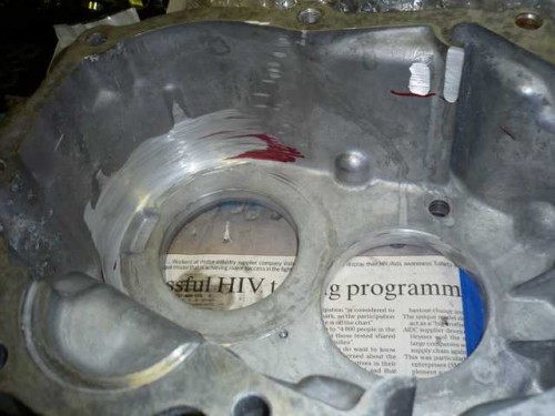 Transfer case complete after grinding clearances.JPG
