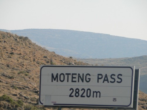 The top of the spectacular Moteng Pass