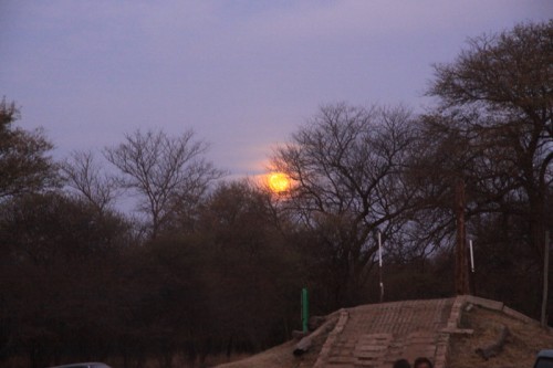 The moon at the end of the day