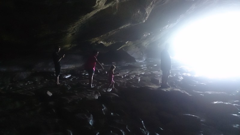 Inside the cave